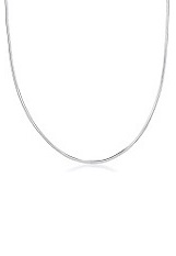 handsome Italian snake silver baby necklace